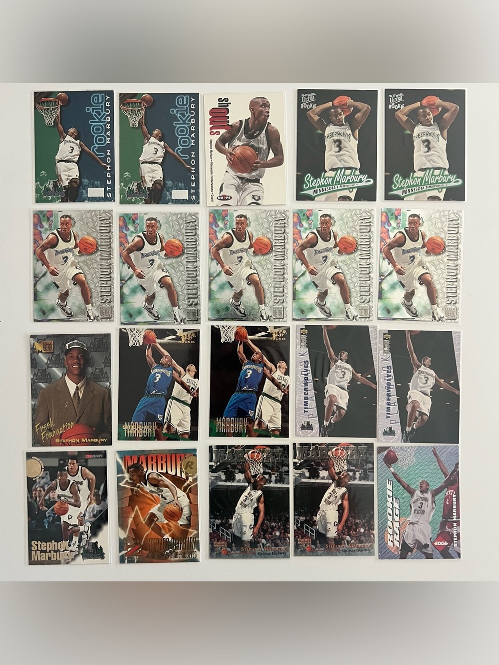 Stephon Marbury Rookie Card lot of 20